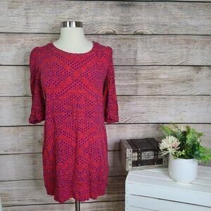 Cynthia Vincent Barneys‎ New York Geometric Dress Medium